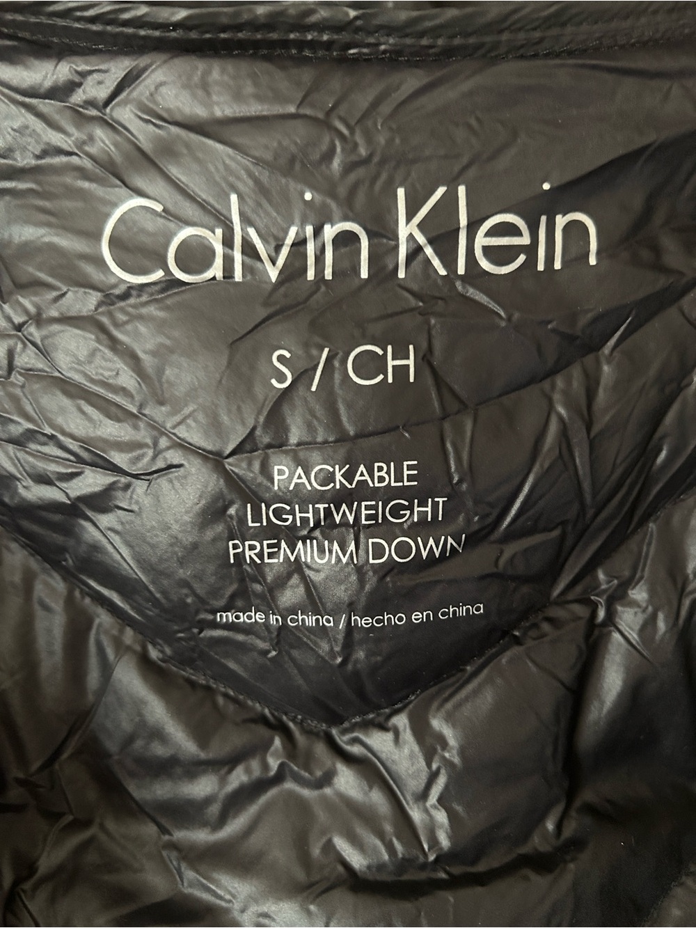 Calvin Klein Lighweight Packable Premium Down Jacket - Picture 5 of 6